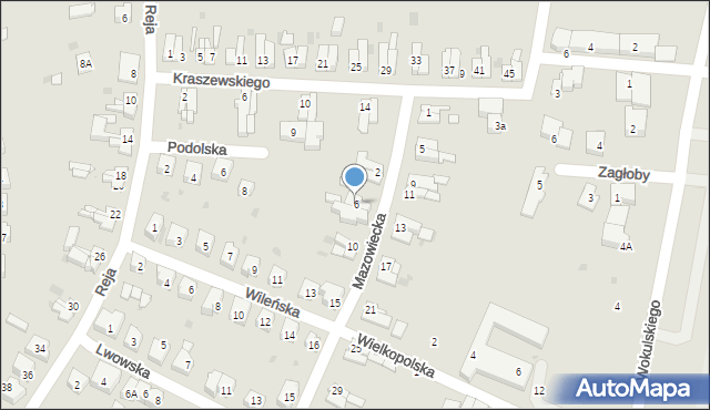 Świdnica, Mazowiecka, 6, mapa Świdnicy