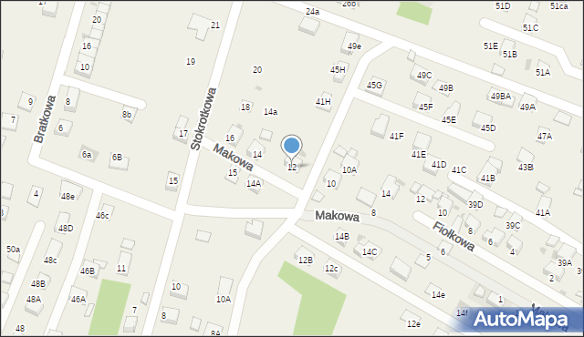 Świerklany, Makowa, 12, mapa Świerklany