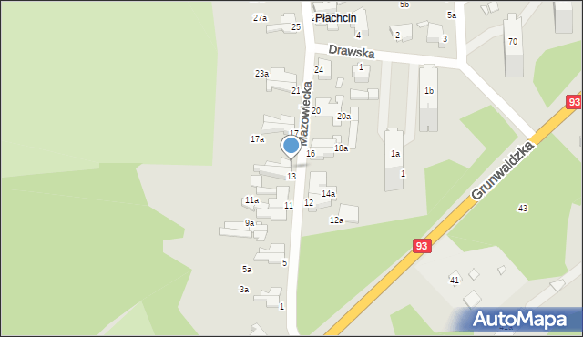 Świnoujście, Mazowiecka, 15, mapa Świnoujście