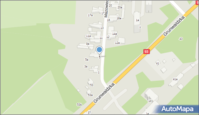 Świnoujście, Mazowiecka, 5, mapa Świnoujście