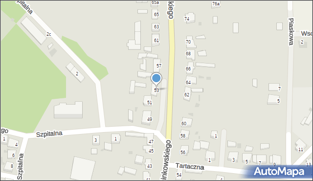 Szamocin, Marcinkowskiego, 53, mapa Szamocin