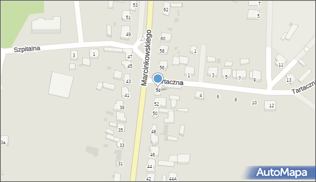 Szamocin, Marcinkowskiego, 54, mapa Szamocin