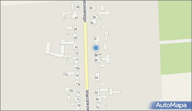 Szamocin, Marcinkowskiego, 88, mapa Szamocin