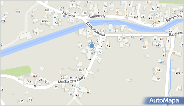 Szczawnica, Maćka zza Ławy, 10, mapa Szczawnica