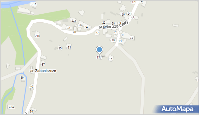 Szczawnica, Maćka zza Ławy, 17, mapa Szczawnica