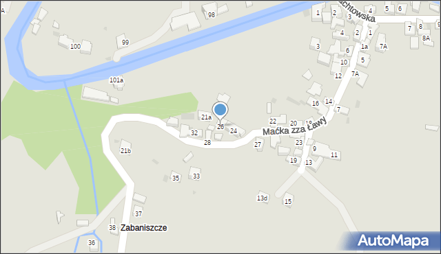 Szczawnica, Maćka zza Ławy, 26, mapa Szczawnica