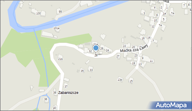 Szczawnica, Maćka zza Ławy, 28, mapa Szczawnica