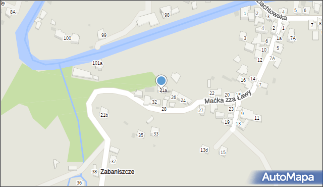 Szczawnica, Maćka zza Ławy, 30, mapa Szczawnica