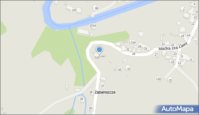 Szczawnica, Maćka zza Ławy, 34, mapa Szczawnica