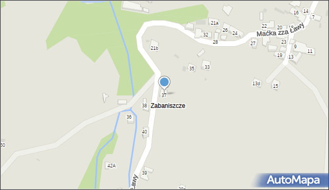 Szczawnica, Maćka zza Ławy, 37, mapa Szczawnica