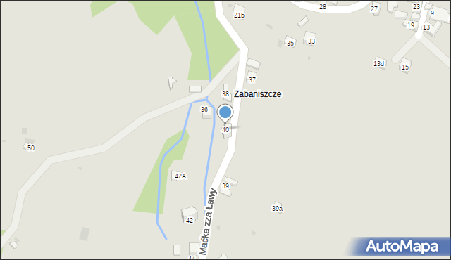 Szczawnica, Maćka zza Ławy, 40, mapa Szczawnica