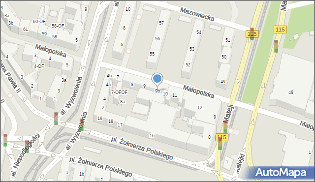 Szczecin, Małopolska, 9b, mapa Szczecina