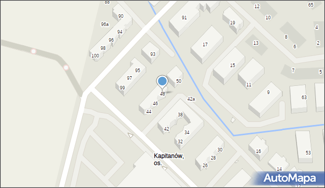 Szczecin, Maczka Stanisława, gen., 48, mapa Szczecina