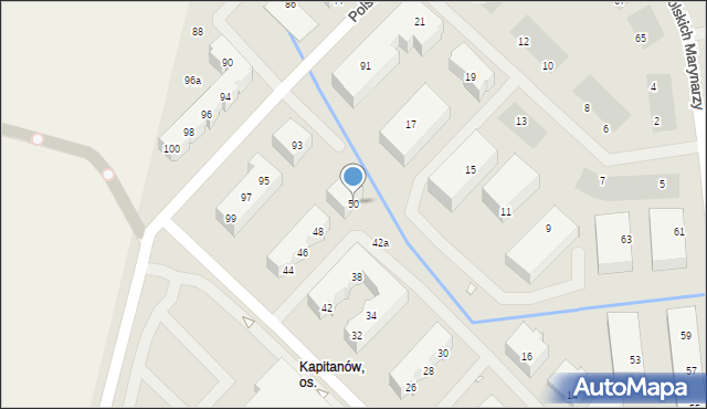 Szczecin, Maczka Stanisława, gen., 50, mapa Szczecina