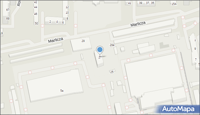 Szczecin, Marlicza Krzysztofa, prof., 27, mapa Szczecina