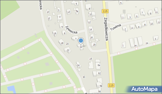 Szczecin, Makowska, 11, mapa Szczecina