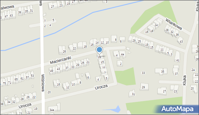 Szczecin, Macierzanki, 19, mapa Szczecina