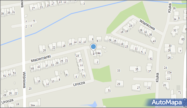 Szczecin, Macierzanki, 4, mapa Szczecina