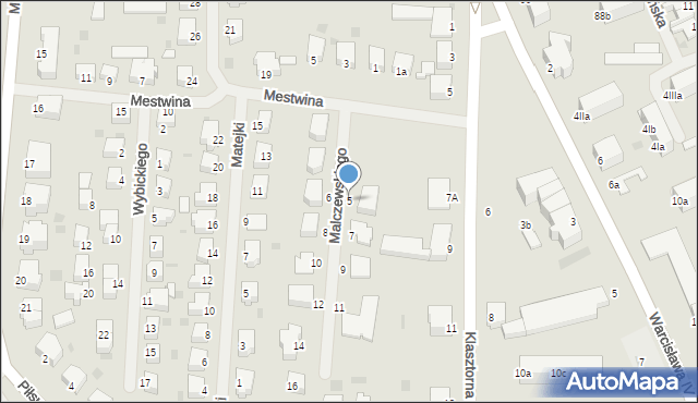 Szczecinek, Malczewskiego Jacka, 5, mapa Szczecinek