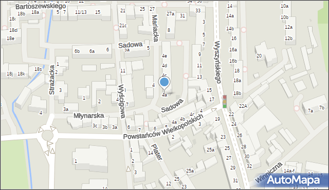 Szczecinek, Mariacka, 4a, mapa Szczecinek