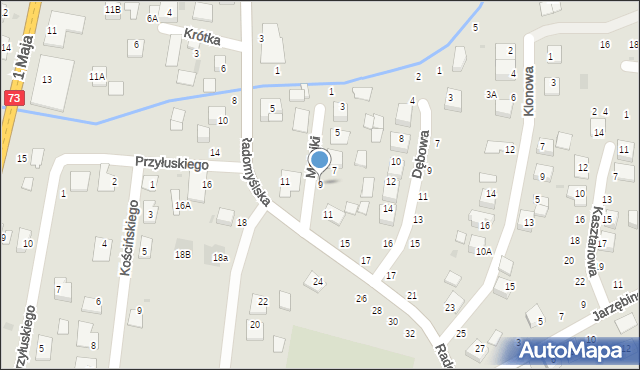 Szczucin, Matejki Jana, 9, mapa Szczucin
