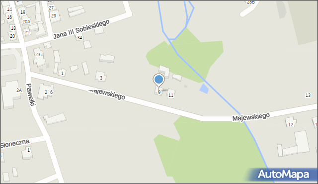 Szczuczyn, Majewskiego Stefana, 9, mapa Szczuczyn