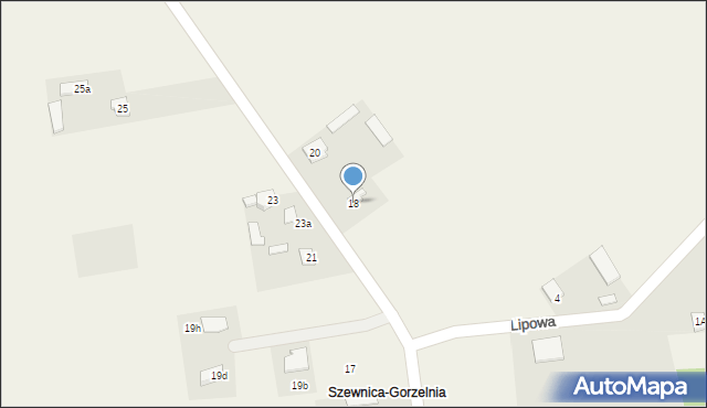 Szewnica, Mazowiecka, 18, mapa Szewnica