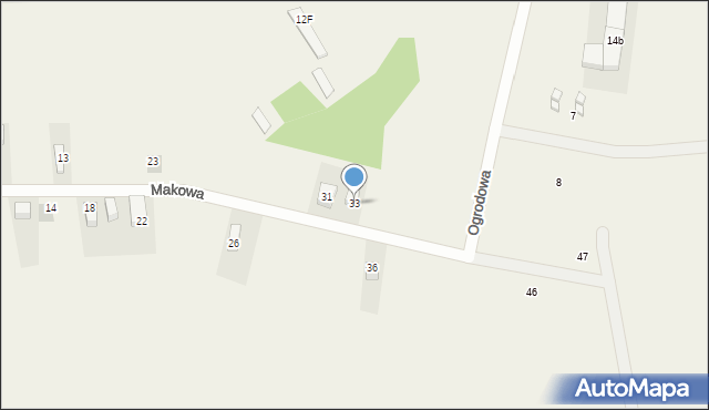 Sztutowo, Makowa, 33, mapa Sztutowo