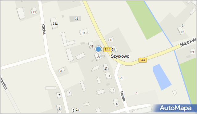 Szydłowo, Mazowiecka, 29, mapa Szydłowo