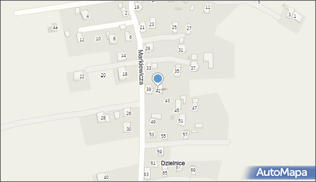 Targowiska, Markiewicza Bronisława, bł. ks., 41, mapa Targowiska