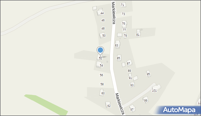 Targowiska, Markiewicza Bronisława, bł. ks., 52, mapa Targowiska