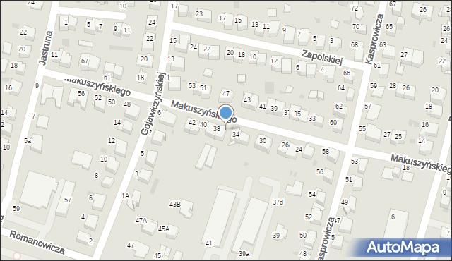 Tarnów, Makuszyńskiego Kornela, 36, mapa Tarnów