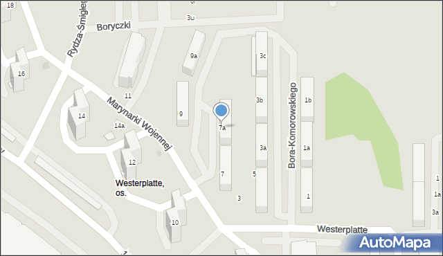 Tarnów, Marynarki Wojennej, 7a, mapa Tarnów
