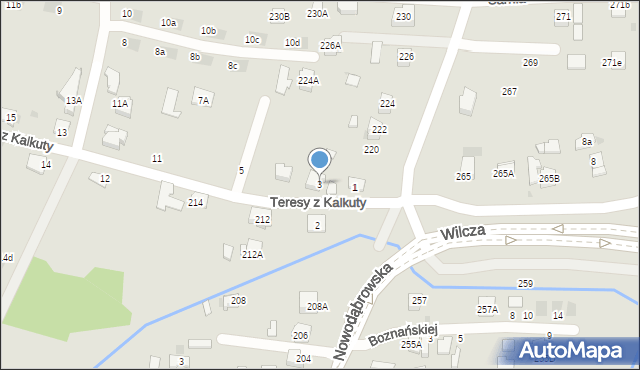 Tarnów, Matki Teresy z Kalkuty, 3, mapa Tarnów