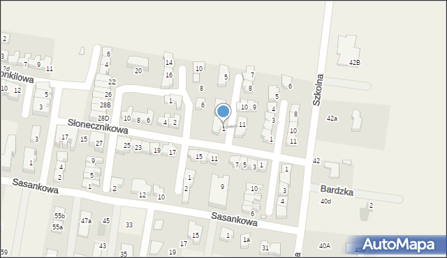 Tarnowo Podgórne, Magnoliowa, 1, mapa Tarnowo Podgórne