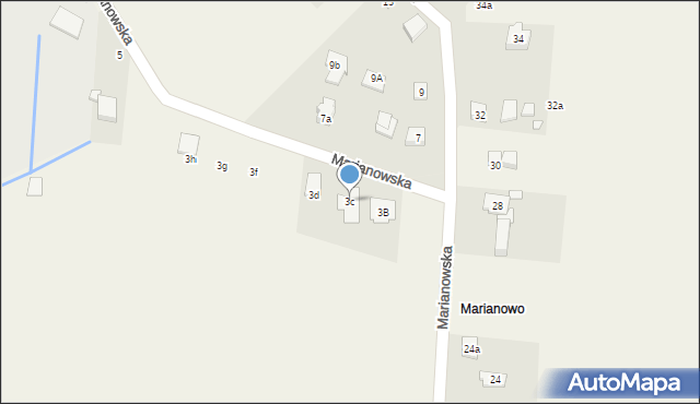 Tarnowo Podgórne, Marianowska, 3c, mapa Tarnowo Podgórne