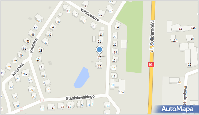 Tczew, Malczewskiego Jacka, 17, mapa Tczew