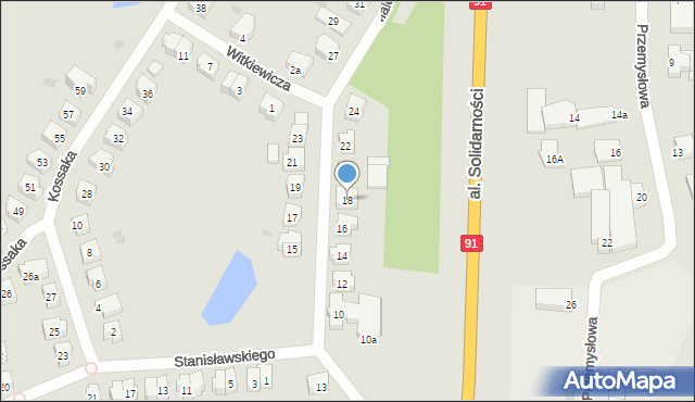 Tczew, Malczewskiego Jacka, 18, mapa Tczew