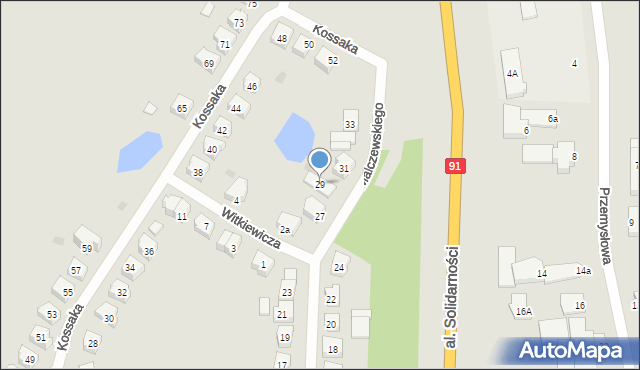 Tczew, Malczewskiego Jacka, 29, mapa Tczew