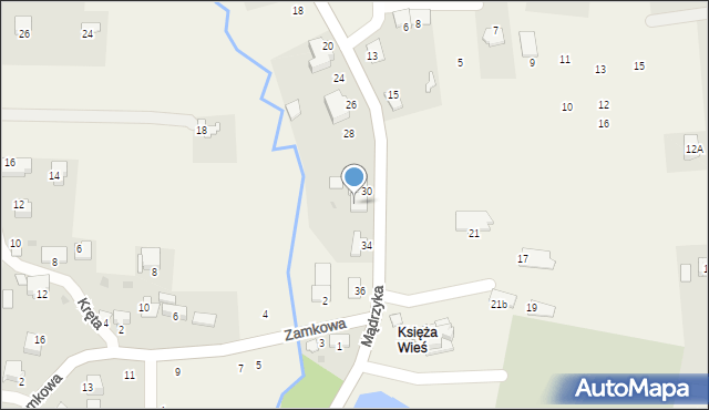 Tenczynek, Mądrzyka Mieczysława, ks., 32, mapa Tenczynek