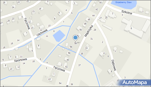 Tenczynek, Mądrzyka Mieczysława, ks., 54, mapa Tenczynek