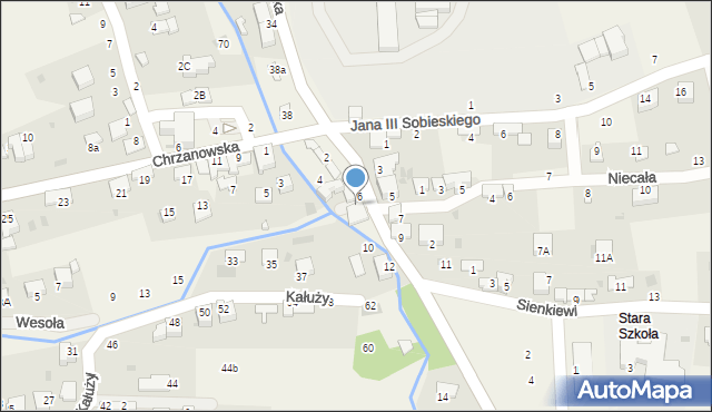 Tenczynek, Mądrzyka Mieczysława, ks., 8, mapa Tenczynek