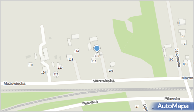 Tłuszcz, Mazowiecka, 110, mapa Tłuszcz