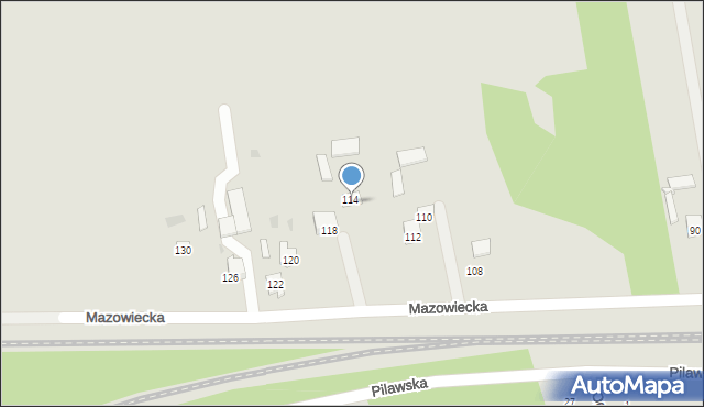 Tłuszcz, Mazowiecka, 116, mapa Tłuszcz