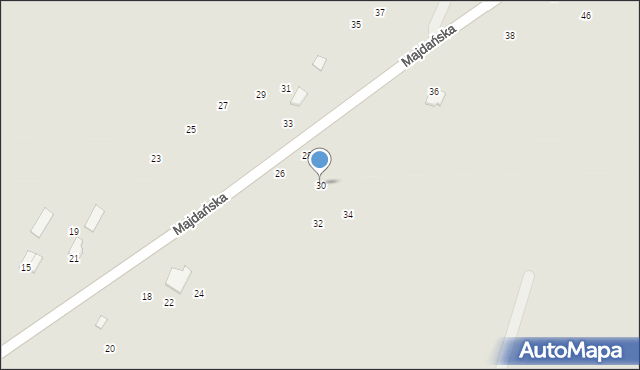 Tomaszów Lubelski, Majdańska, 30, mapa Tomaszów Lubelski