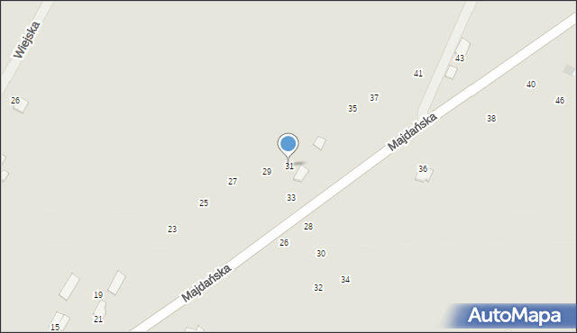 Tomaszów Lubelski, Majdańska, 31, mapa Tomaszów Lubelski