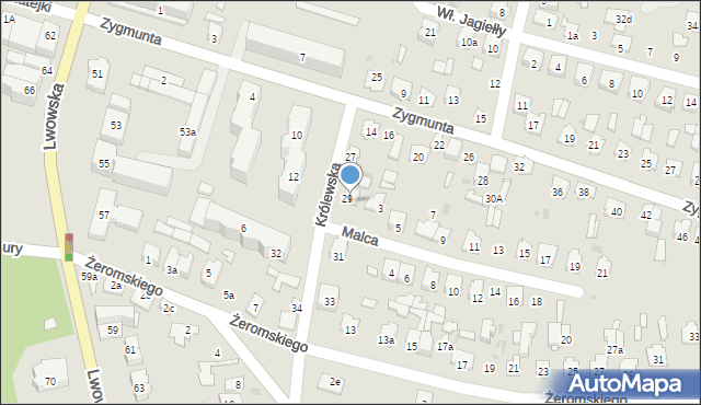 Tomaszów Lubelski, Malca Ignacego, 1, mapa Tomaszów Lubelski