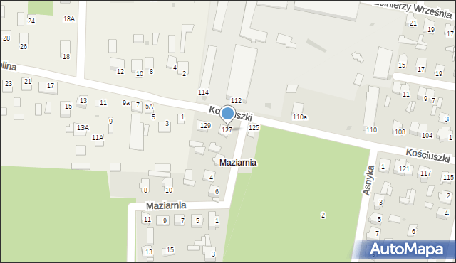 Tomaszów Lubelski, Maziarnia, 2a, mapa Tomaszów Lubelski