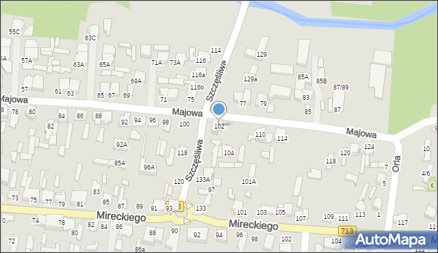 Tomaszów Mazowiecki, Majowa, 102, mapa Tomaszów Mazowiecki