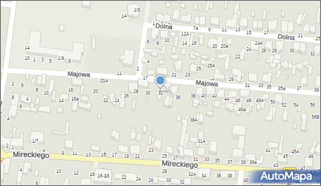 Tomaszów Mazowiecki, Majowa, 32, mapa Tomaszów Mazowiecki